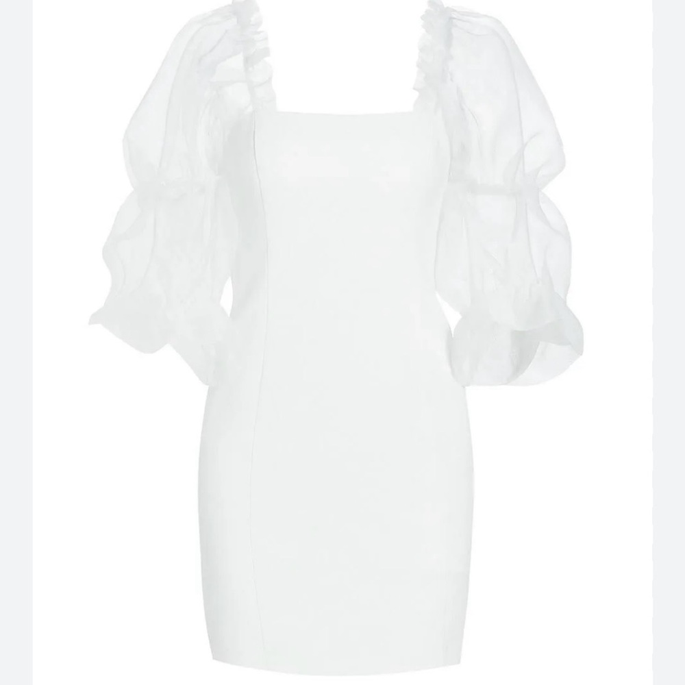 Amanda Uprichard x PYRMD Tia mini dress in ivory size medium - Picture 4 of 16